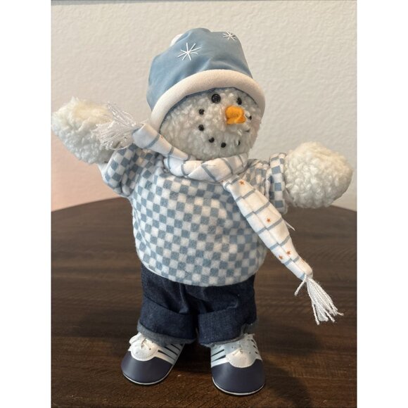 Berkeley Designs Animated Stuffed Snowman Plays Jingle Bells - Picture 1 of 10
